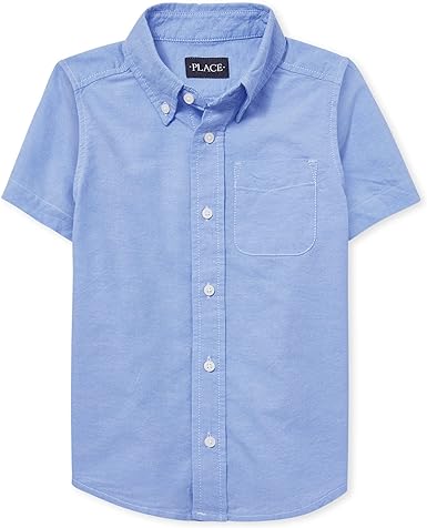 Boys Short Sleeve Oxford Shirt