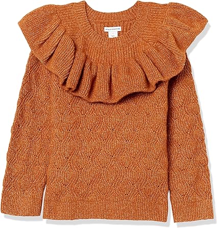 Girls Soft Touch Ruffle Sweater